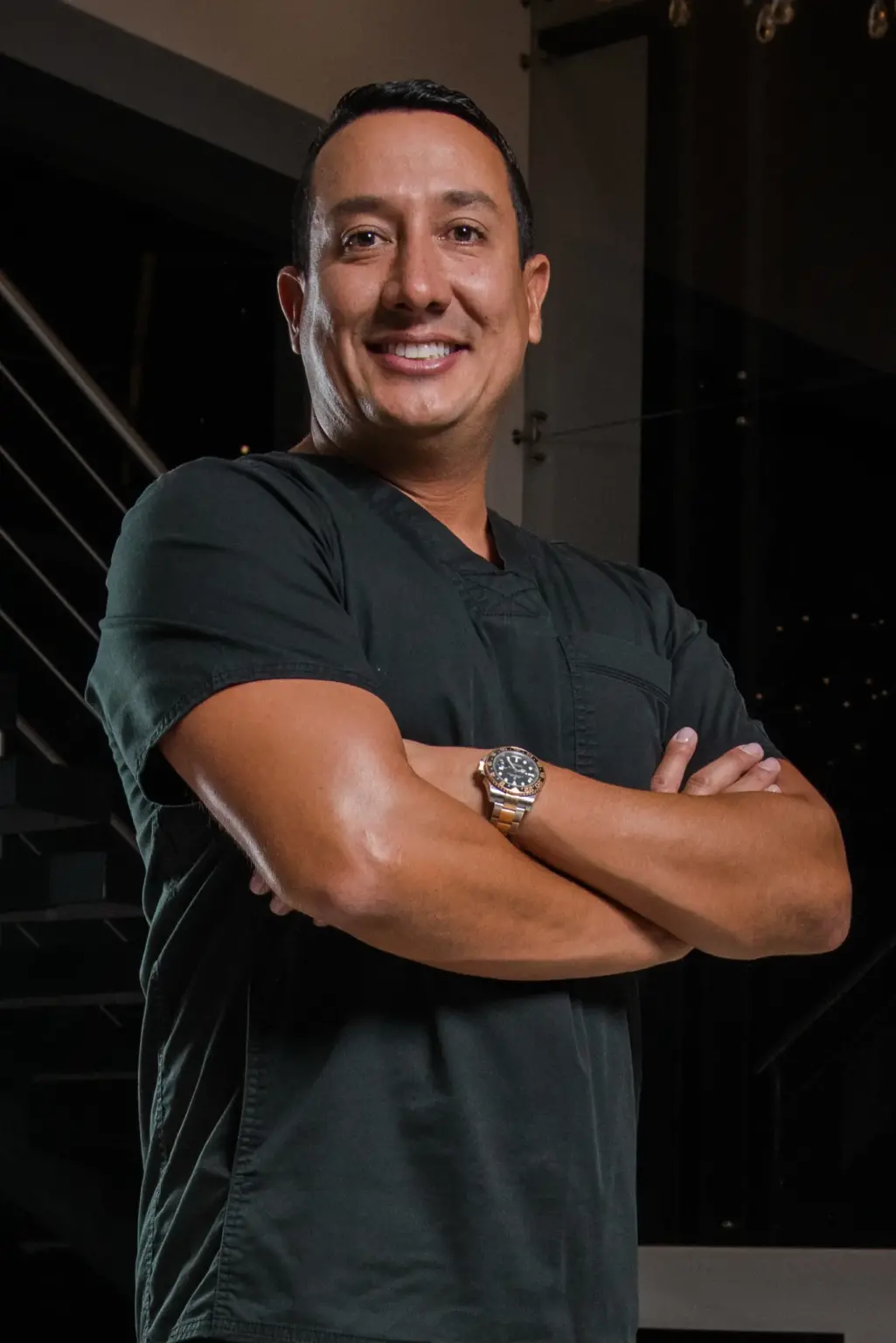 woman holding teal mPWR phone